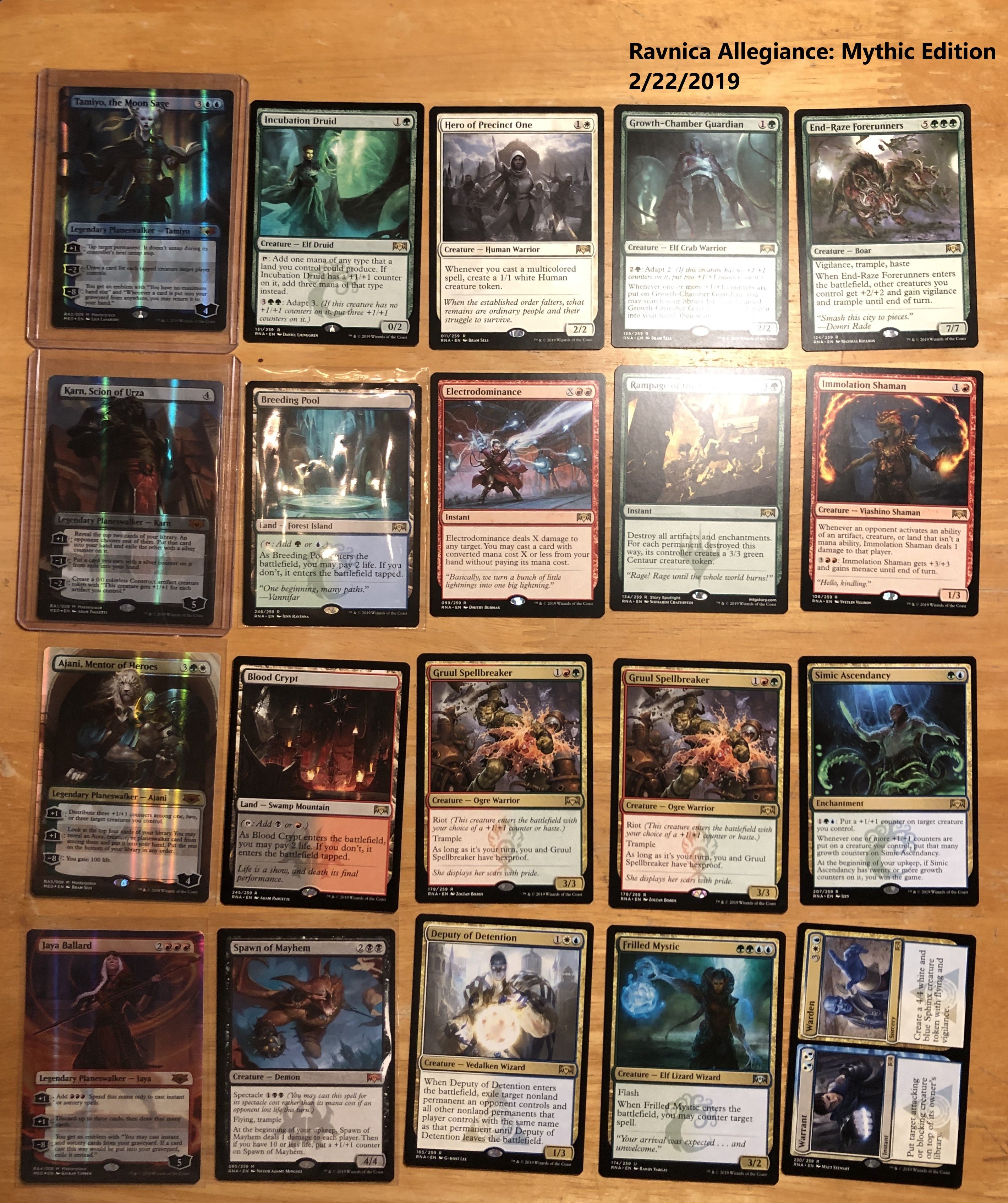 02/22/2019 | RAVNICA ALLEGIANCE: MYTHIC EDITION